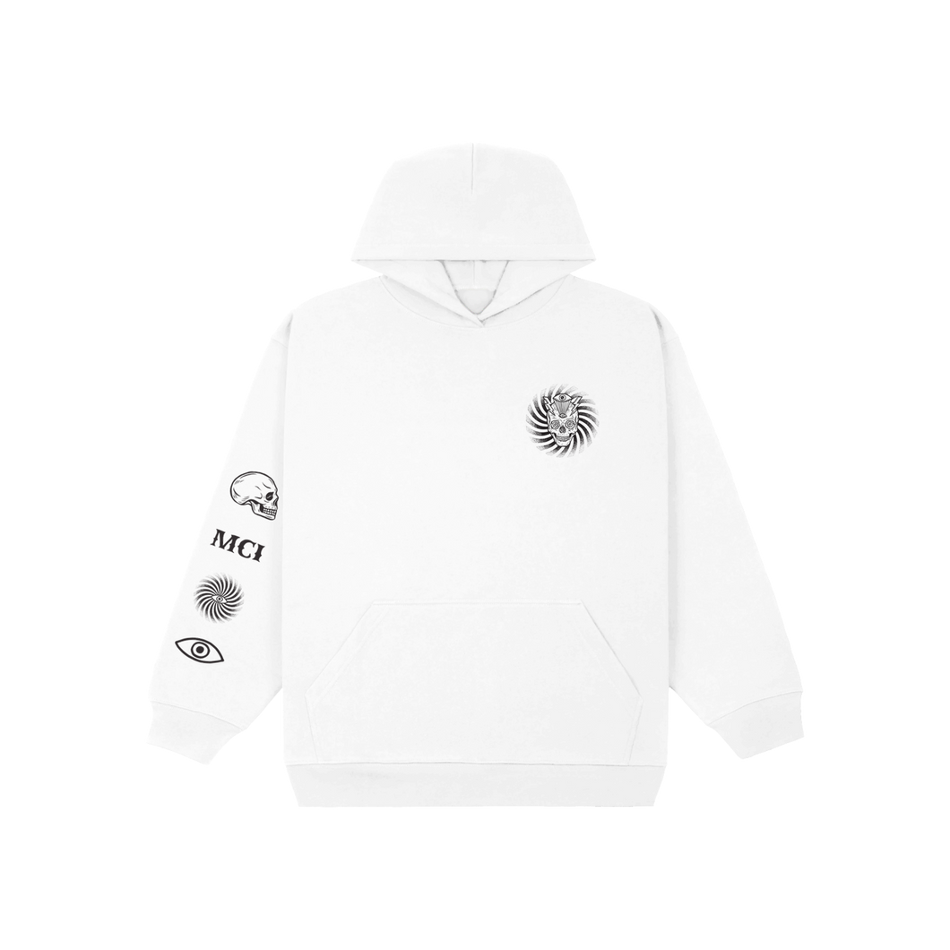 Shallowtree White Pullover Hoodie